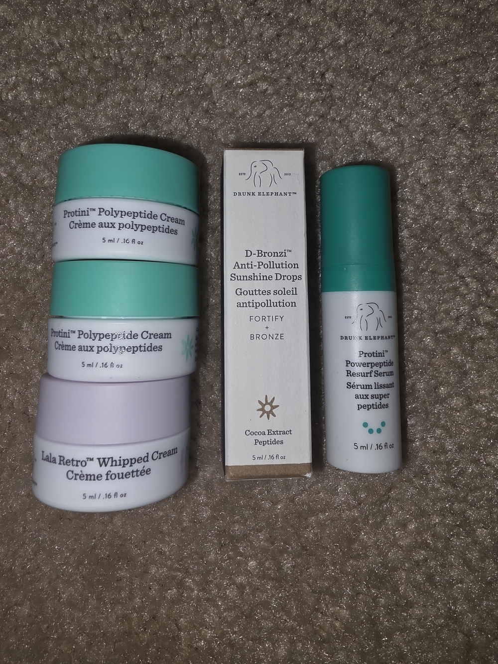 Drunk Elephant Travel Skincare 5 Piece Set $45 NEW